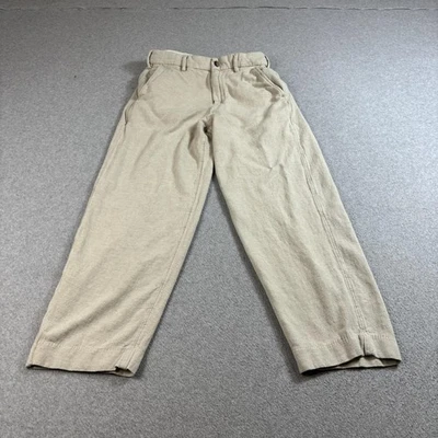 Abercrombie & Fitch Pants Men 31x32 Khaki Tan Linen Blend Baggy Trouser Academia - Image 1 of 4