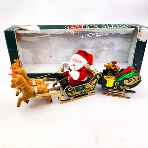 Maisto Santa Sleigh Animated Christmas Display Reindeer Singing Lights Box Kmart - Picture 1 of 14