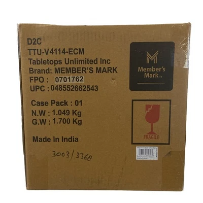 Member's Mark Set of 2 Mango Wood Serving Bowls Scarlet Floral - Image 1 of 3