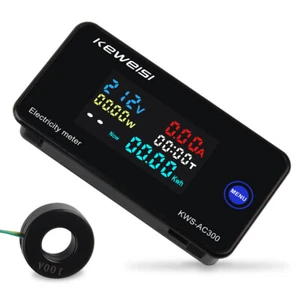 AC 50-300V 100A Voltmeter Ammeter Current Power Temperature Energy Panel Meter - Picture 1 of 6