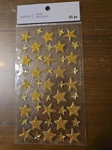 Recollections GOLD STARS REPEAT Scrapbooking Stickers - Picture 1 of 1