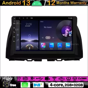 10"Android 13 Head Unit Radio GPS SAT Navi DAB Carplay for Mazda CX-5 2012-2015 - Picture 1 of 12