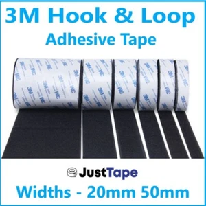 3M Hook and Loop Adhesive Tape 20mm & 50mm Widths Hook & Loop Heavy Duty - Picture 1 of 6