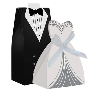 cnomg 100pcs Party Wedding Favor Dress & Tuxedo Bride and Wholesale Candy Fav... - Picture 1 of 9
