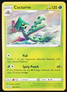 Cacturne Pokémon TCG Sword & Shield - Battle Styles 005/163 Uncommon Near Mint - Picture 1 of 2