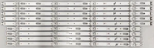 Samsung UN75TU700DFXZA LED Backlight Strips (9PCS) 4x BN96-50312, 5x BN96-50310 - Picture 1 of 9