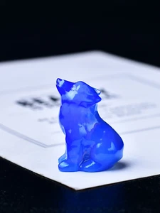1Pc Natural Crystal Wolf Statue. Made of Cupid Crystal. the Meditation Stone. Sm - Picture 1 of 17