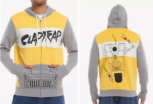 nuova giacca con cappuccio Borderlands Claptrap videogioco Gearbox uomo S M L prezzo al dettaglio consigliato $64,90 - Foto 1 di 6