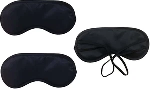 3Pcs Comfortable Soft Sleep Eye Mask Shade Cover Lightweight Sleeping Blindfold - Picture 1 of 6