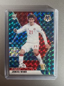 Jonas Wind  Denmark  Panini Mosaic Euro Soccer 2021  PEACOCK ROOKIE SSP