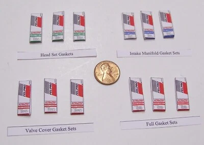 Масштаб 1/24 основные детали для дисплея диорамы - комплект прокладок Fel-Pro коробки - Изображение 1 из 4