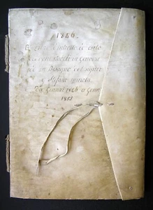 Antique Italian Manuscript 1846 - Picture 1 of 10