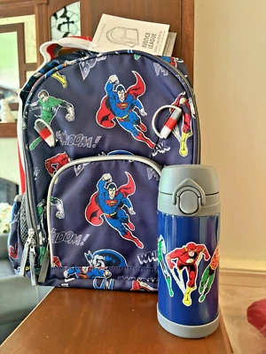 Mochila escolar Pottery Barn Disney Marvel Avengers Comic + Water SpiderMan niño. Foto 1 de 4