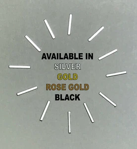 Watch Dial Hour SILVER GOLD BLACK ROSE G Markers Numerals bars Parts indexes NEW - Picture 1 of 5