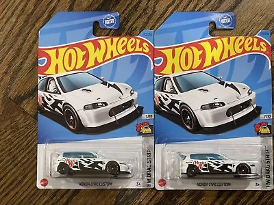 Hot Wheels HW 07/10 Drag Strip Honda Civic Custom Wheel ERROR  - Image 1 of 3