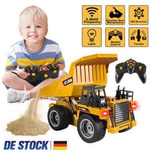 Baufahrzeuge Ferngesteuert RC 1:18 Anhänger Kipper Radlader Bagger Muldenkipper - Bild 1 von 24