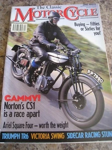 CLASSIC MOTOR CYCLE APR 1996 BUYING FIFTIES OR SIXTIES NORTON CS1 ARIEL SQUARE F - Picture 1 of 3