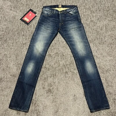PRPS Jeans Japanese Selvedge Denim 32x32 13.75 OZ Dark Rinse Distressed NWT - Image 1 of 4