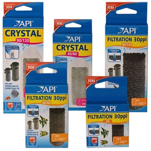 API Superclean Media Crystal Filter Foam Filtration For Rena Aquarium Fish Tank - Picture 1 of 9