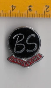 Vintage enamel BRIDGESTONE Tyre Tire Tyres Tires Motorcycle pin badge logo - Picture 1 of 1