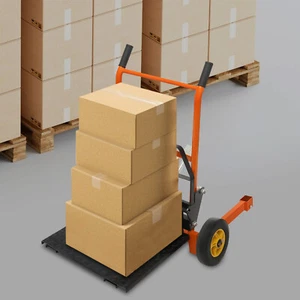 440lb Hydraulic Material Lift Winch Stacker Adjustable Pallet Truck Dolly 6-40cm - Picture 1 of 16