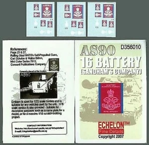 Echelon 356010 1/35 & 1/16 AS90 16 Battery Sandham's Co - Picture 1 of 1
