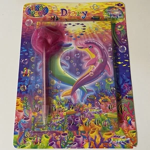 Lisa Frank Delphine Tagebuch & Bommel Stift - Bild 1 von 9