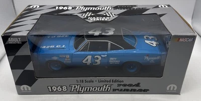 1968 Plymouth Road Runner Richard Petty 1/18 RC2 stock racing diecast RARE - Image 1 of 4