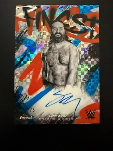 2025 Topps WWE Finest Sami Zayn Finest Auto Checkboard /75 - Bild 1 von 2