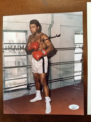 Muhammad Ali Signed color 8x10 Photo FULL JSA LOA Rare Auto Picture With COA - Image 1 of 3