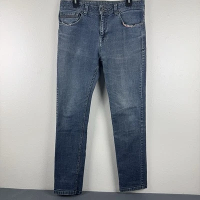 PRANA Theorem Hombres Slim Fit Azul Denim Jeans - 32X32 *LEER Foto 1 de 4