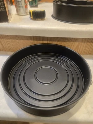 Zenker Non-Stick Springform Removable Base Black Round 12", 10," 8" 7",3 3/4" - Image 1 of 3