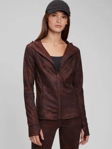 GapFit Recycled Brushed Power Jacket NWT - XL TALL Camo Brown #706805 - Picture 1 of 6