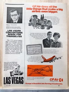 Anuncio impreso vintage de Canadian Pacific Airlines Las Vegas Connection 1976 - Imagen 1 de 3