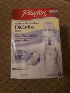 Playtex Nurser System Drop-ins Pre sterilized Disposable Liners 4 Oz 100 Count - Picture 1 of 2