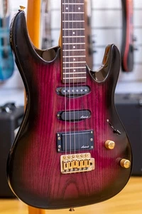 1990's Aria Pro II Magna Series Electric Guitar (Purple Burst) - Picture 1 of 10