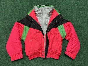 Vintage Kids 80’s Tomorrows Generation Puffer Snow Jacket Youth 10 Boarding Pink - Picture 1 of 7