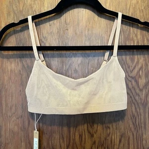 NWT Skims Fits Everybody Sheer Scoop Bralette Ochre XXS - Picture 1 of 4