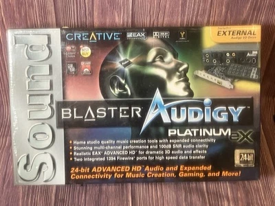 Vintage Creative Sound Blaster Audigy Platinum eX Sound Card Factory Sealed NOS - Image 1 of 2