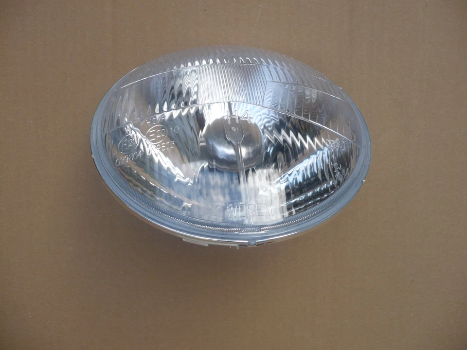 Scheinwerfer H4 178 mm 7 Zoll für Lotus Elite S1 1957-63 Glas gewölbt Standlicht - Bild 1 von 4