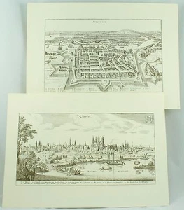 Speyer & Stetinum German Geographic Urban Map Art Print Lot - Picture 1 of 11
