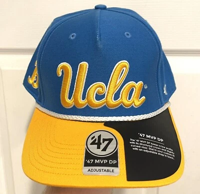 Бейсбольная кепка регулируемая UCLA Blue Bruins бренд 47 официально лицензированная новая с ценниками - Изображение 1 из 4