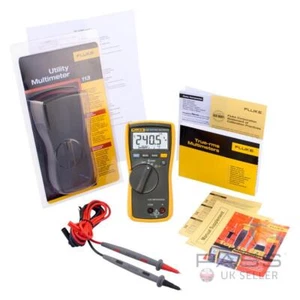 Fluke 113 True RMS Utility HVAC Digital Multimeter + Test Leads - Genuine UK - Picture 1 of 2