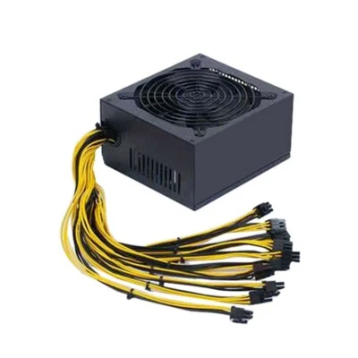 1800W Mining Power Supply 10 x 6 Pin PCI-e For ASIC or GPU MINING PSU - Image 1 of 4