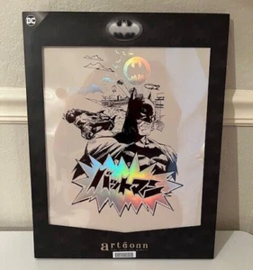 Sideshow Batman Core (Black & Holographic) Foil Letterpress Poster - Picture 1 of 7