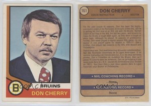 1974-75 O-Pee-Chee Don Cherry #161 Rookie RC