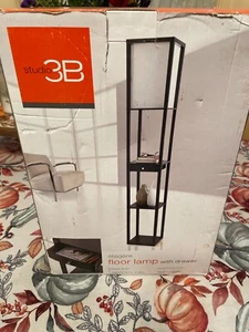 Studio 3B Etagere Floor Lamp With Drawer - Picture 1 of 4