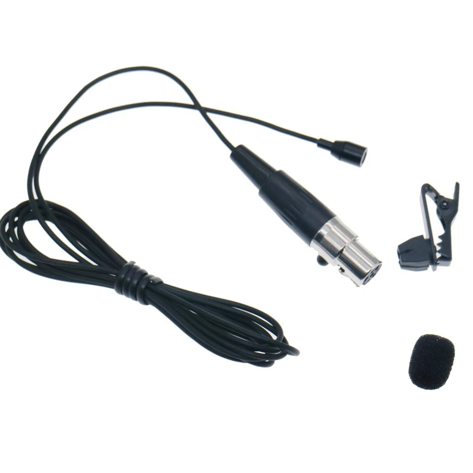 ME5 Mini Tie Clip Lavalier Audio Microphone for AKG Samson Gemini TA3F 3Pin mini - Image 1 of 4