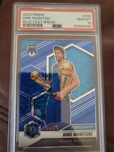 2020 Mosaic Dirk Nowitzki Blue Mosaic /85 PSA 10 Population 2 Finals MVP