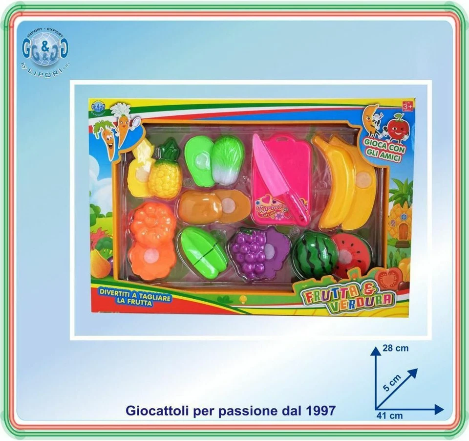 x Frutta E Verdura Giocattolo Gioco Bambina sar - Immagine 1 di 1